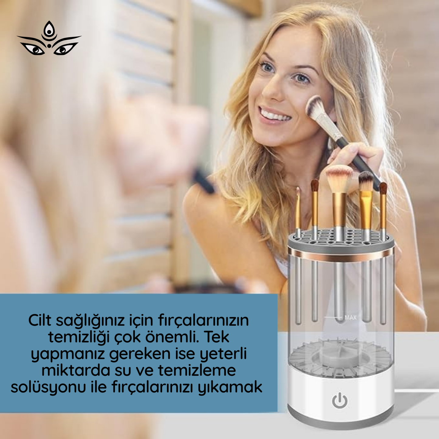 Makyaj Fırçası Yıkama Makinesi