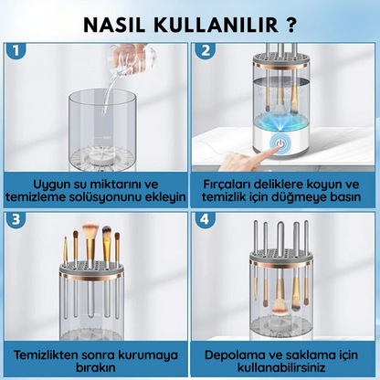 Makyaj Fırçası Yıkama Makinesi